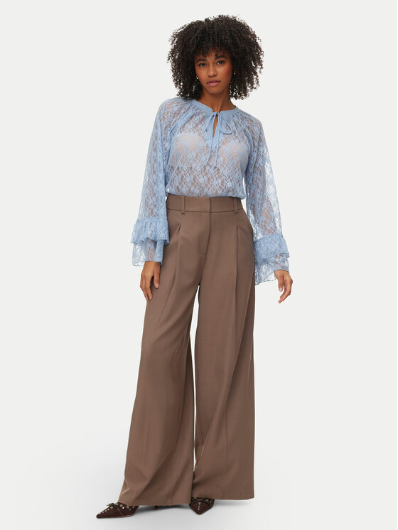 Vero Moda Vero Moda Bluzka Loulou 10345400 Błękitny Loose Fit