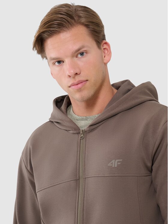 4F 4F Felpa 4FWSS25TSWSM1537-80S Marrone Regular Fit