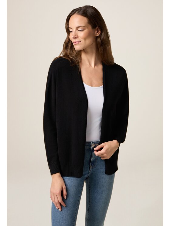 Oltre Oltre Cardigan M045E002031N033 Nero Baggy Fit