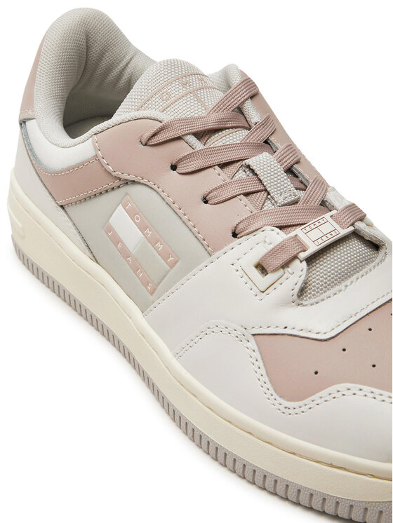 Tommy Jeans Tommy Jeans Tenisice Tjw Retro Basket Total Logo EN0EN02606 Écru