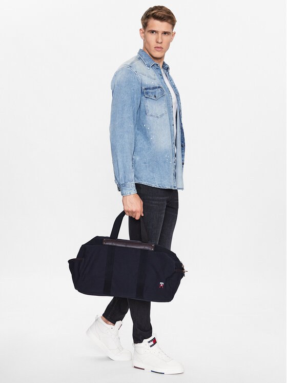Tommy Hilfiger Borsa Th Modern Prep Duffle AM0AM10816 Blu scuro