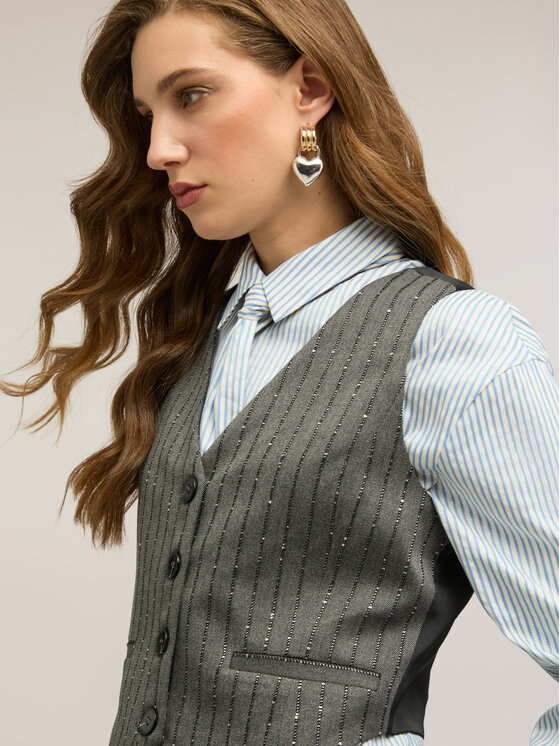 Motivi Motivi Giacca di transizione L004Q000065N0S3 Grigio Regular Fit