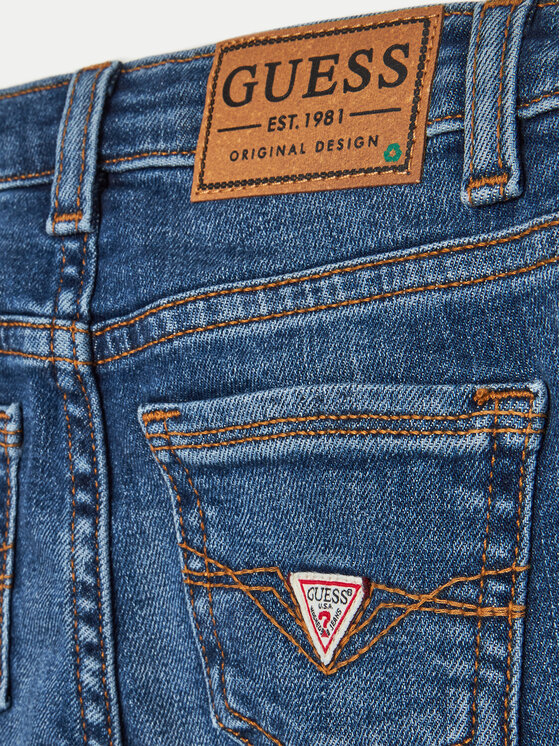 Guess Guess Jeansy N2RA08 D4GV0 Niebieski Skinny Fit