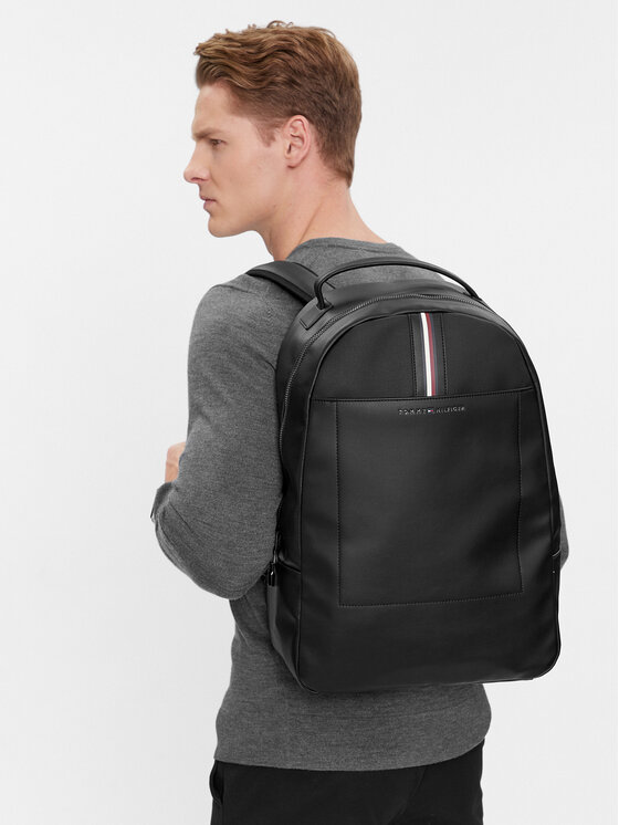 Tommy Hilfiger Tommy Hilfiger Σακίδιο Th Corporate Backpack AM0AM11828 Μαύρο