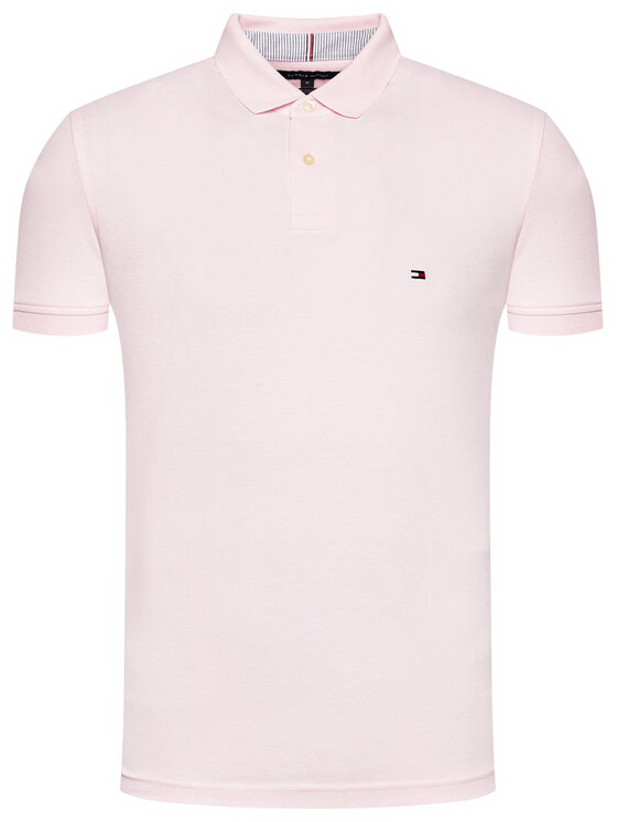 Tommy Hilfiger Tommy Hilfiger Polo 1985 MW0MW17770 Różowy Regular Fit