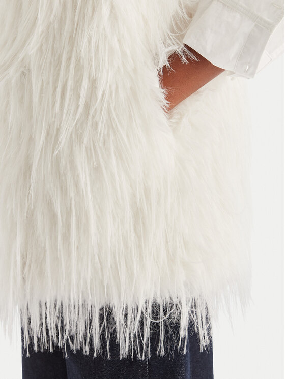PINKO PINKO Pelliccia 106044 A2ZO Z14 Bianco Regular Fit