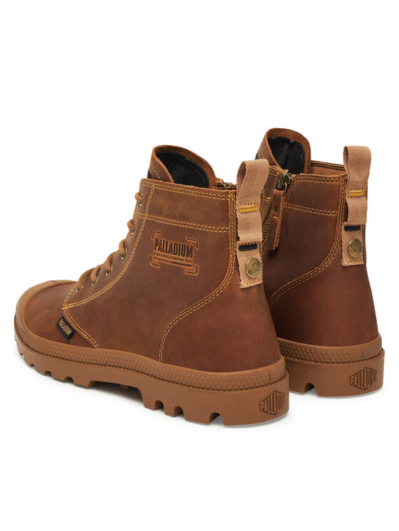 Palladium Palladium Schnürstiefeletten Pampa Zip Lth Legacy 79502-257-M Braun