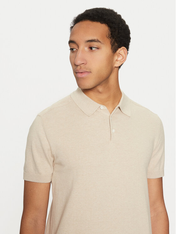 Selected Homme Selected Homme Polo 16092437 Beige Regular Fit