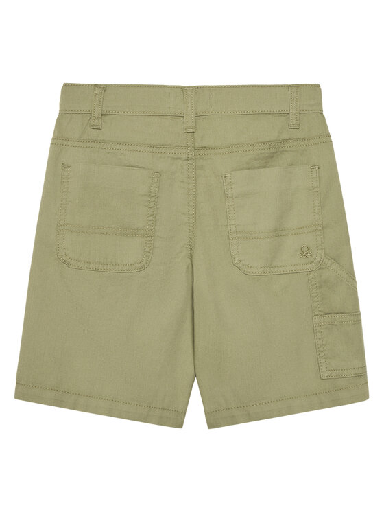 United Colors Of Benetton United Colors Of Benetton Bavlnené šortky 47RGC902U Zelená Regular Fit
