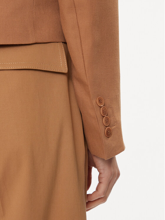 Weekend Max Mara Weekend Max Mara Marynarka Cantico 2415041062 Brązowy Regular Fit