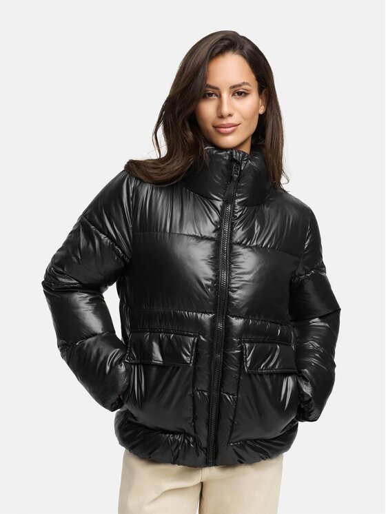 Navahoo Navahoo Kurtka zimowa Eispacht Czarny Regular Fit