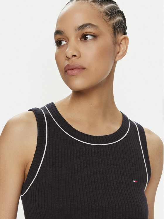 Tommy Hilfiger Tommy Hilfiger Felső UW0UW05232 Sötétkék Slim Fit