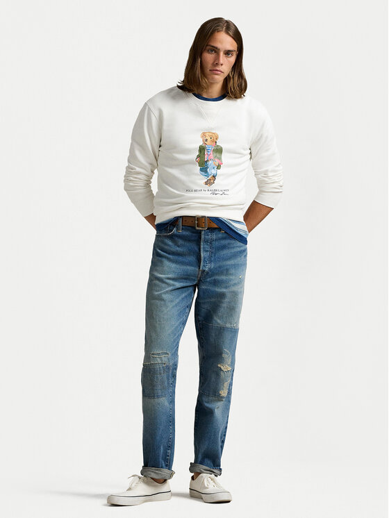 Polo Ralph Lauren Polo Ralph Lauren Mikina 710953718004 Biela Regular Fit