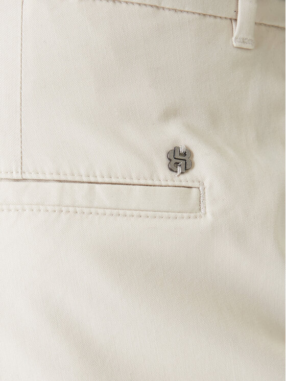 BOSS BOSS Bavlnené nohavice C-Perin 50555842 Biela Regular Fit