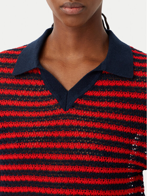 Tommy Hilfiger Tommy Hilfiger Polo Pointelle WW0WW50060 Rosso Regular Fit