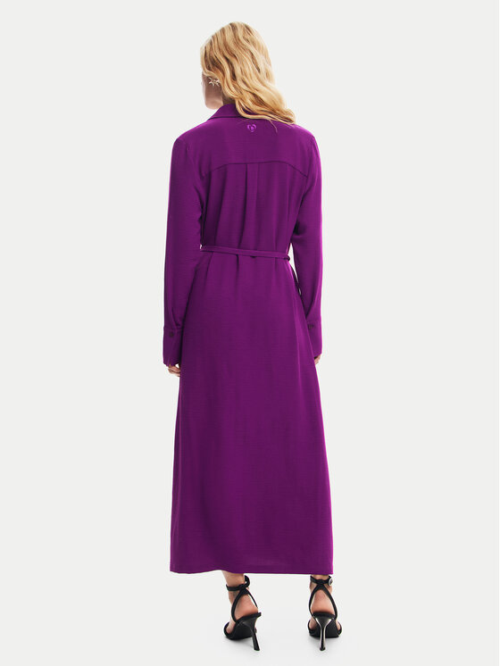 Desigual Desigual Rochie tip cămașă Washington 24WWVW44 Violet Regular Fit