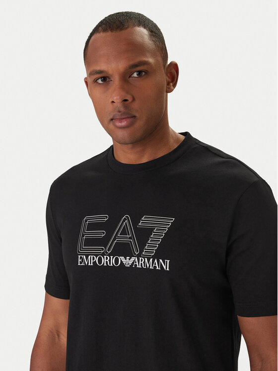 EA7 Emporio Armani EA7 Emporio Armani T-Shirt 7M001307 AF10375 Černá Regular Fit