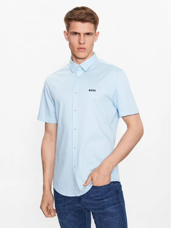 Boss Hemd 50487500 Blau Regular Fit