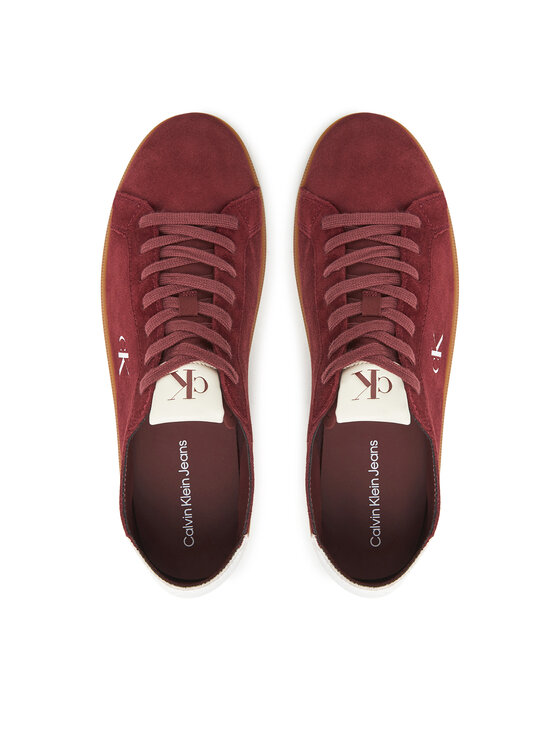 Calvin Klein Jeans Calvin Klein Jeans Sneakersy Low Profile Cupsole Su YM0YM01321 Bordowy