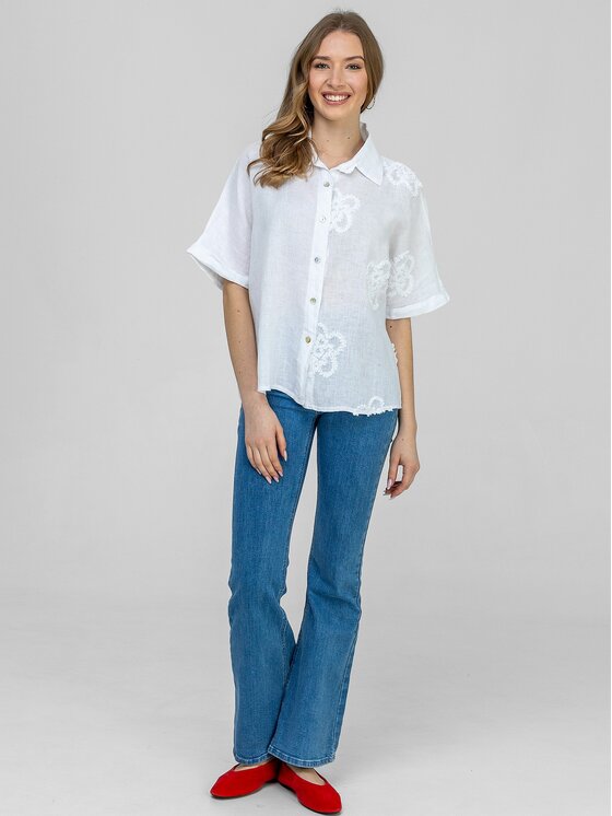 Perso Perso Halenka CHCE265028F Bílá Regular Fit