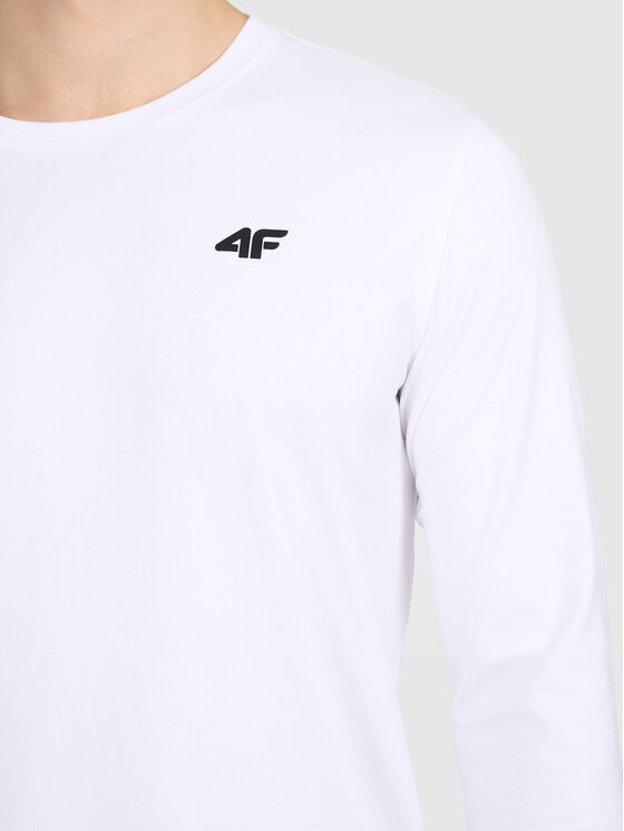 4F 4F Longsleeve TLONM611-10 Biały Active Fit