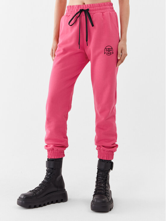 Pinko Pantaloni da tuta Carico 100371 A162 Rosa Relaxed Fit