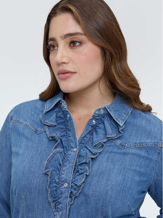 Fiorella Rubino Fiorella Rubino Camicia 5400T001415N024 Blu Regular Fit