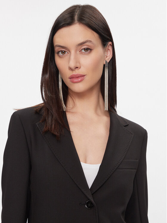 Max Mara Leisure Max Mara Leisure Marynarka Uva 2415041031 Czarny Regular Fit