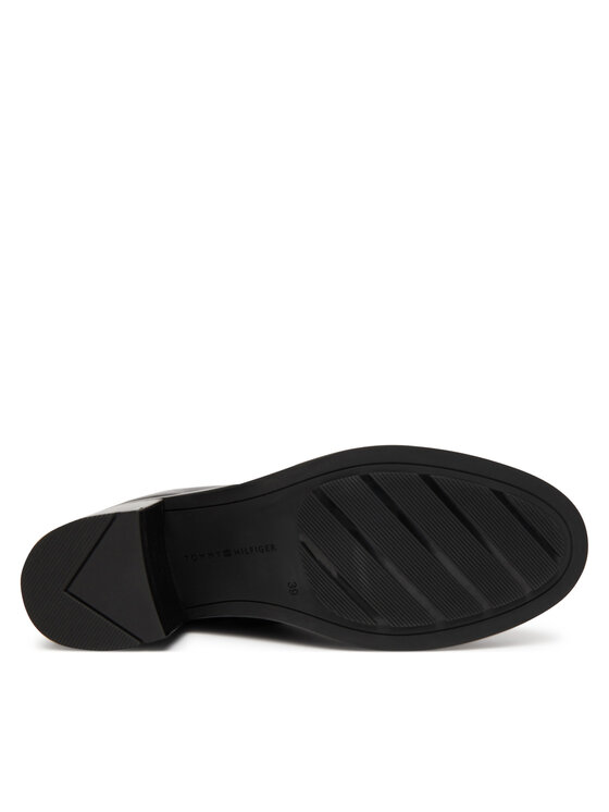 Tommy Hilfiger Tommy Hilfiger Μπότες Riding Lthr Long Boot Block Heel FW0FW08777 Μαύρο