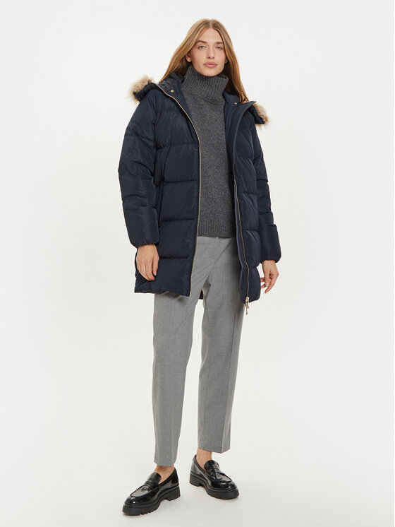 Tommy Hilfiger Tommy Hilfiger Puhovka WW0WW42743 Mornarsko modra Regular Fit