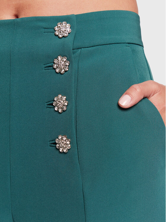 Custommade Custommade Pantaloni di tessuto Parilla 999425538 Verde Regular Fit