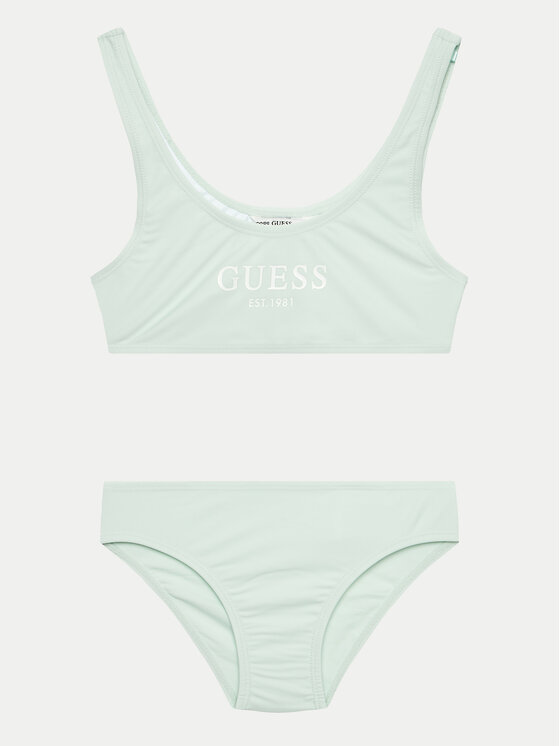 Dětské Jednodílné plavky Guess, Velikost:14Y, Barva: Zelená, J4GZ04 KCA60