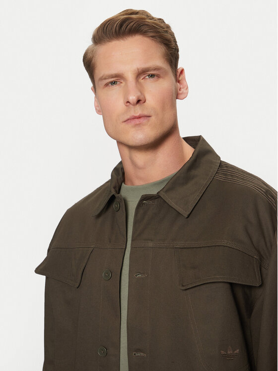 adidas adidas Košulja Premium Essentials Workwear JD3343 Kaki Loose Fit