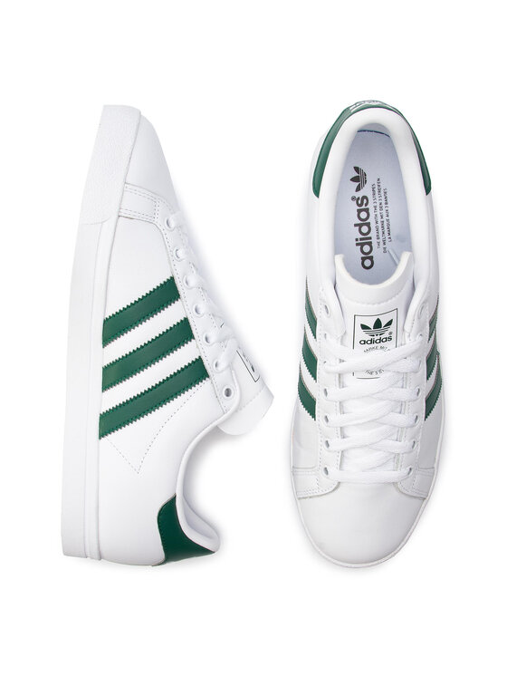 Adidas coast star trainers white best sale