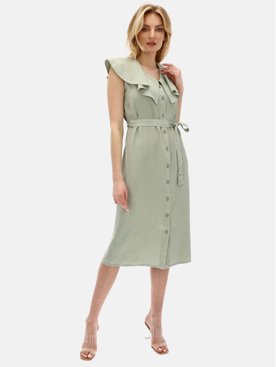 Red Button Red Button Sukienka codzienna 2850.MIRA.PISTACJA Zielony Regular Fit