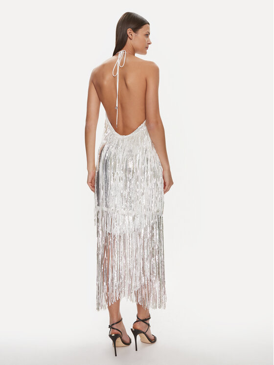 ROTATE ROTATE Rochie cocktail 111604 Alb Slim Fit