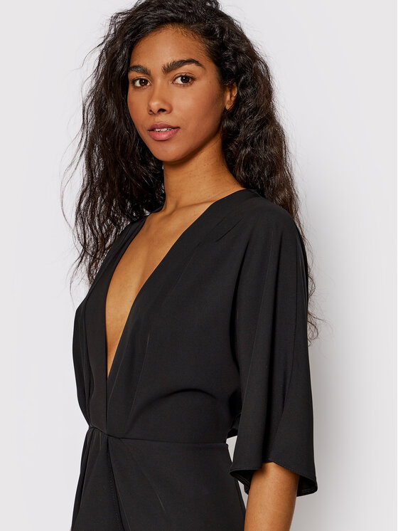 Rinascimento Rinascimento Kokteilinė suknelė CFC0107296003 Juoda Regular Fit