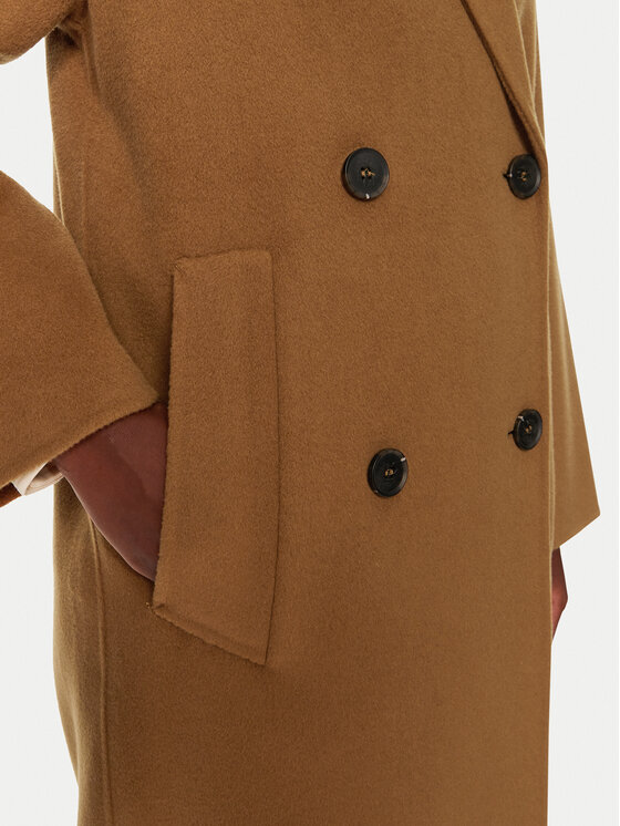 IVY OAK IVY OAK Palton de lână Clara IO111105 Maro Oversize