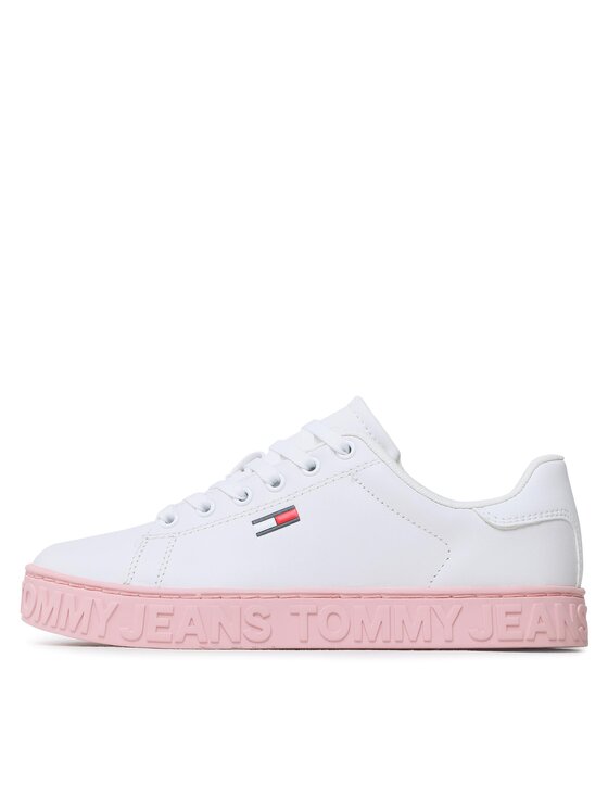 Sneakersy tommy jeans cool tommy jeans best sale sneaker en0en00401 white 100