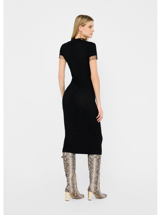 Liu Jo Liu Jo Sukienka wieczorowa CF5029MS18F22222 Czarny Slim Fit