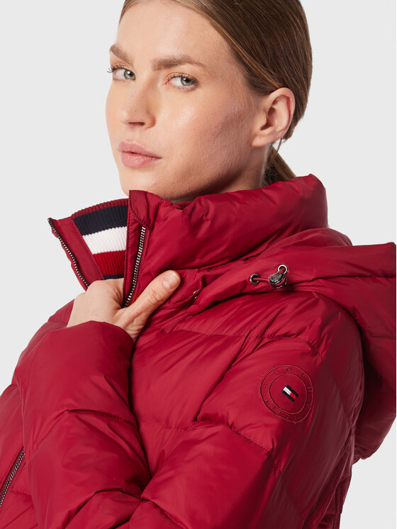 Tommy Hilfiger Doudoune Global WW0WW37455 Bordeaux Regular Fit