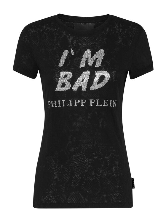 PHILIPP PLEIN PHILIPP PLEIN T-Shirt 887 Czarny Regular Fit