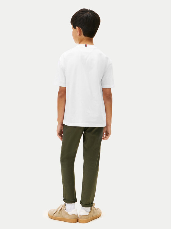 Tommy Hilfiger Tommy Hilfiger Тишърт Flag Archive KB0KB10111 Бял Regular Fit