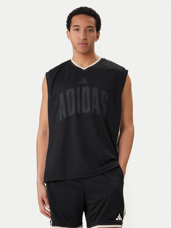 adidas Tank top Stadium JZ9441 Negru Loose Fit