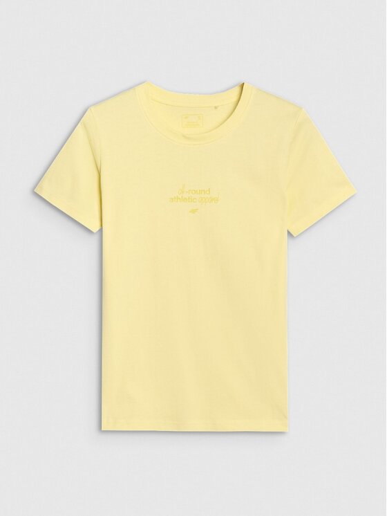 4F 4F T-shirt 4FRSS25TTSHF2786-73S Giallo Regular Fit