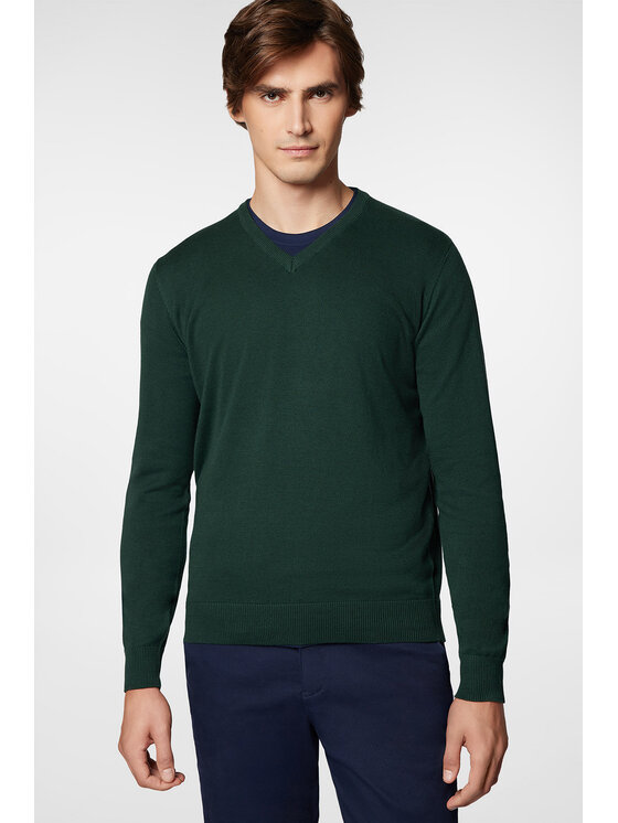 Próchnik Próchnik Sweter PM7 SW073224000003 Zielony Regular Fit