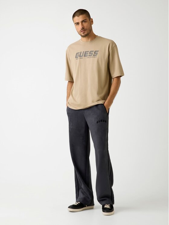 Guess Guess T-Shirt 178405 Brązowy Classic Fit