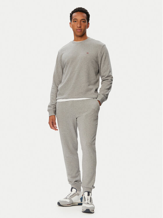 Napapijri Napapijri Μπλούζα Balis NP0A4H89 Γκρι Regular Fit