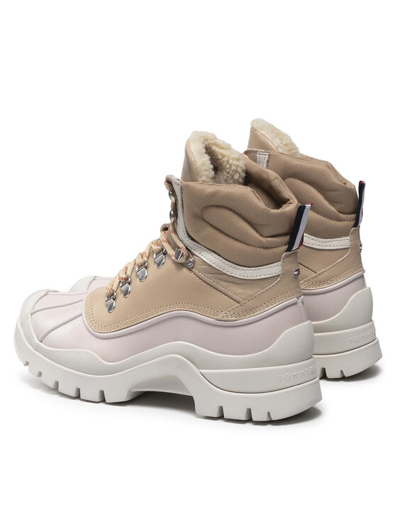 Tommy Hilfiger Tommy Hilfiger Ботильйони Warmilined Outdoor Boot FW0FW05973 Бежевий