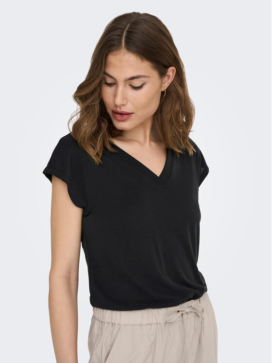 ONLY ONLY T-Shirt Free 15287041 Czarny Regular Fit